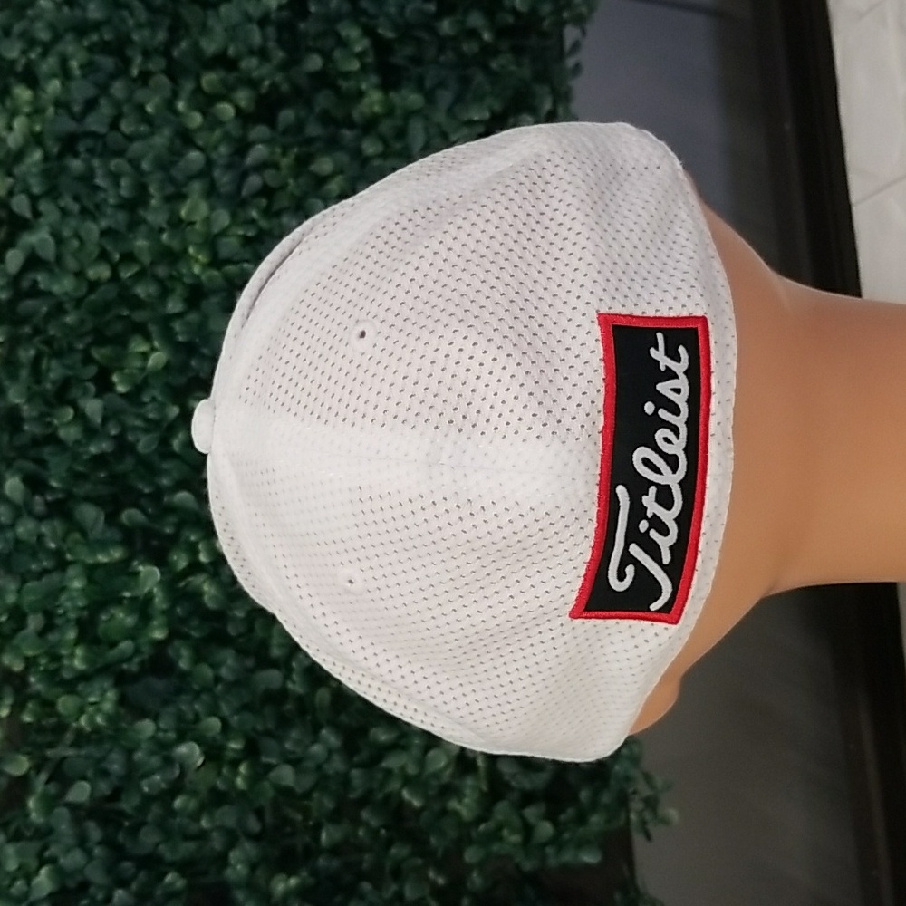 Titleist White Golf Hat with Blue Logo Footjoy Pro V1 - Picture 3 of 8
